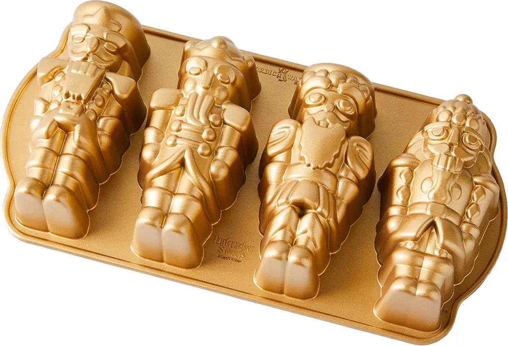 Nordic Ware Nussknacker Weihnachtsbackform Aluminium Produktbild 