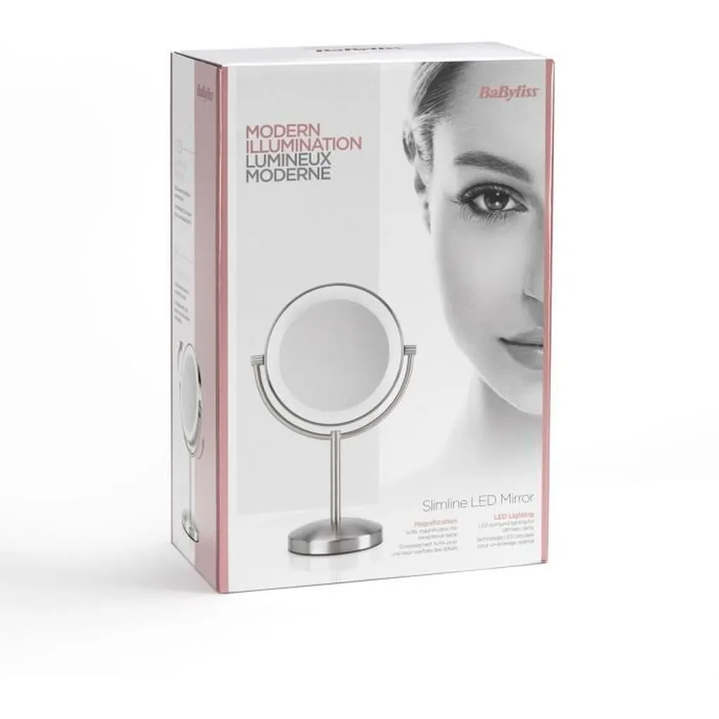 Miroir de Maquillage LED Babyliss Idéal pour une Routine Beauté Quotidienne