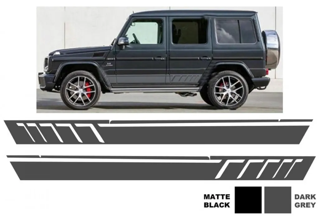 Autocollants en vinyle gris pour Mercedes Classe G W463 1989-2017