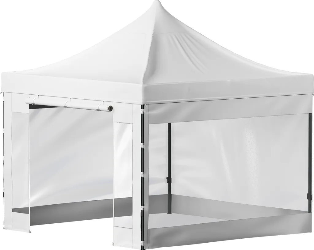 Barnum pliant 3x3m pavillon de terrasse étanche avec kit de transport bleu