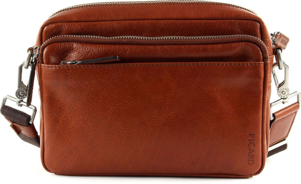PICARD Leder Umhängetasche Buddy Clutch and Crossbody Cognac braun
