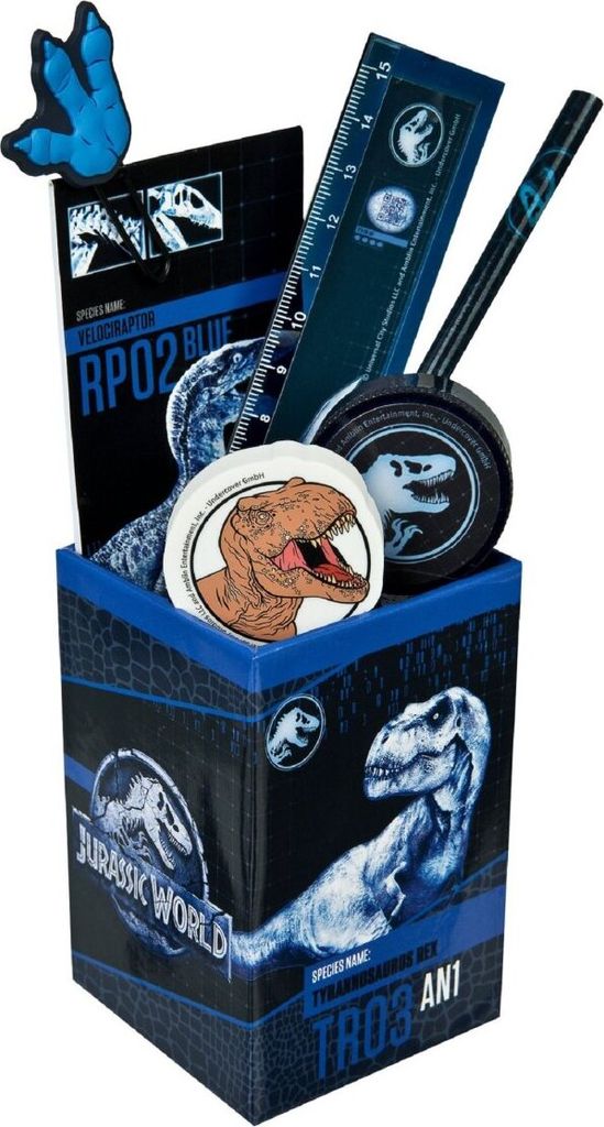 7-dielna písacia súprava Jurský svet v dizajne dinosaurov Obrázok produktu 