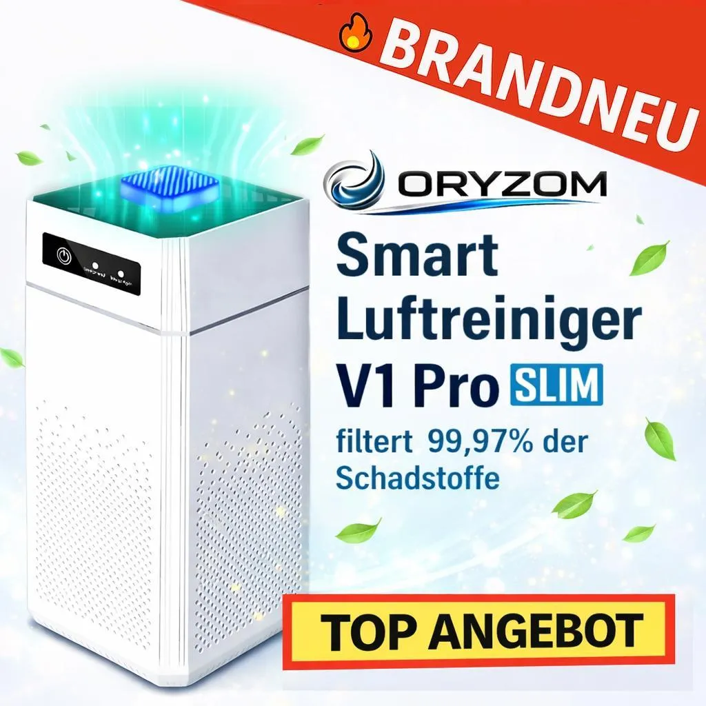 Purificateur Oryzom™ Smart V1 Pro Slim : filtration HEPA et design discret