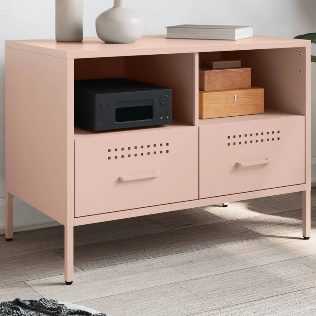 Maison Exclusive Mobile TV Rosa 68x39x50,5 - Acciaio di Alta Qualità