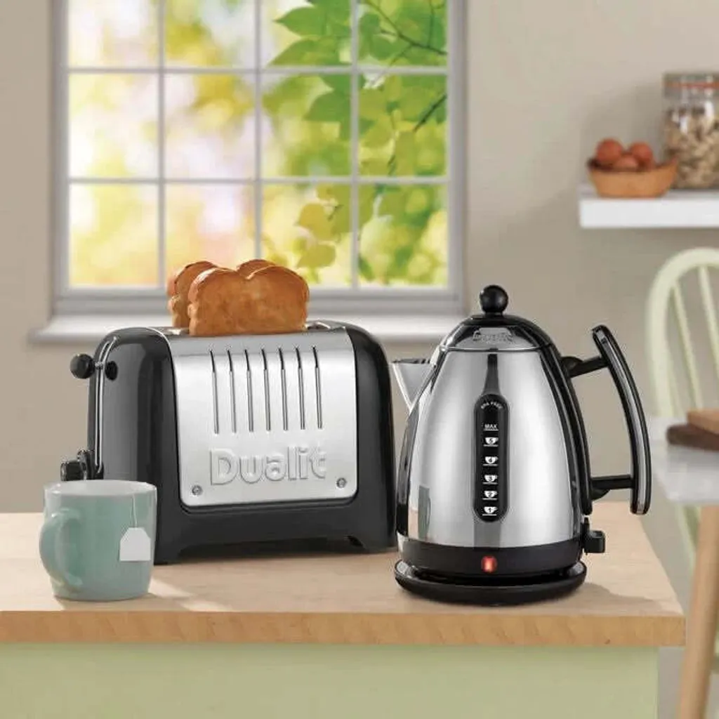 Grille-pain 2 fentes Dualit Lite noir 1200W pour pain épais et bagel