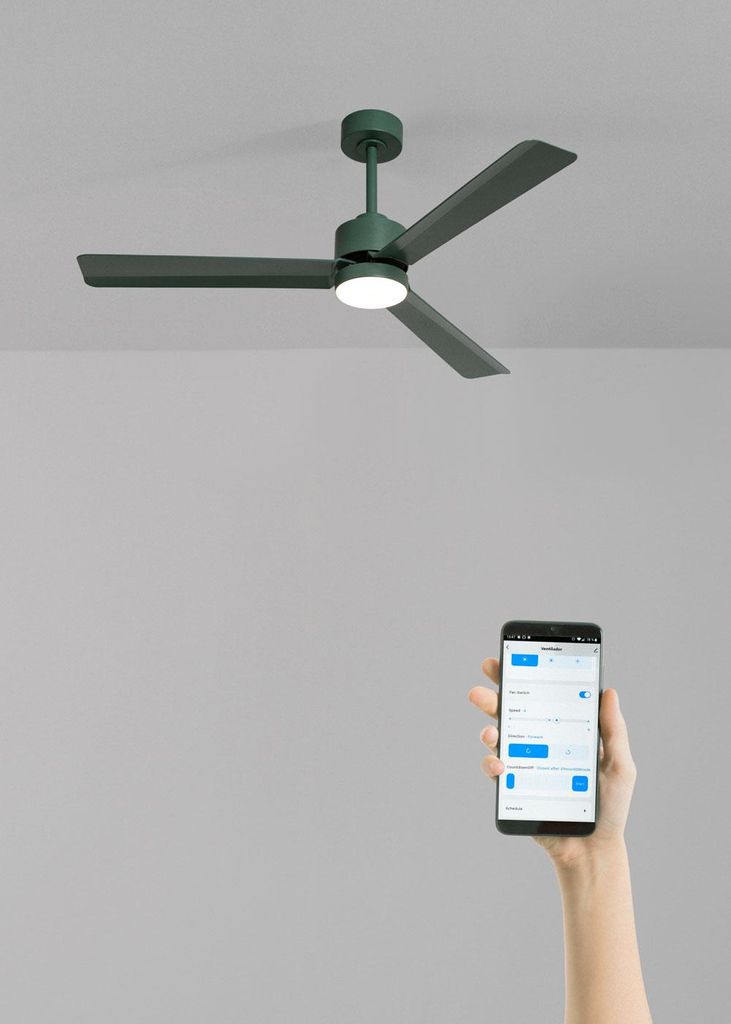 WIND MODERN - Leiser 40W Deckenventilator mit LED-Licht in verschiedenen Größen erhältlich
