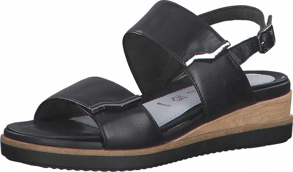 Tamaris Damen Komfort Sandalen 1-28247-26 Schwarz