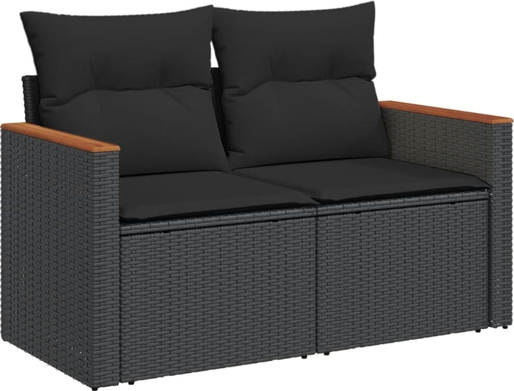 VidaXL 365993, 2 Sitz(e), Schwarz, 110 kg, 1240 mm, 620 mm, Produktbild 