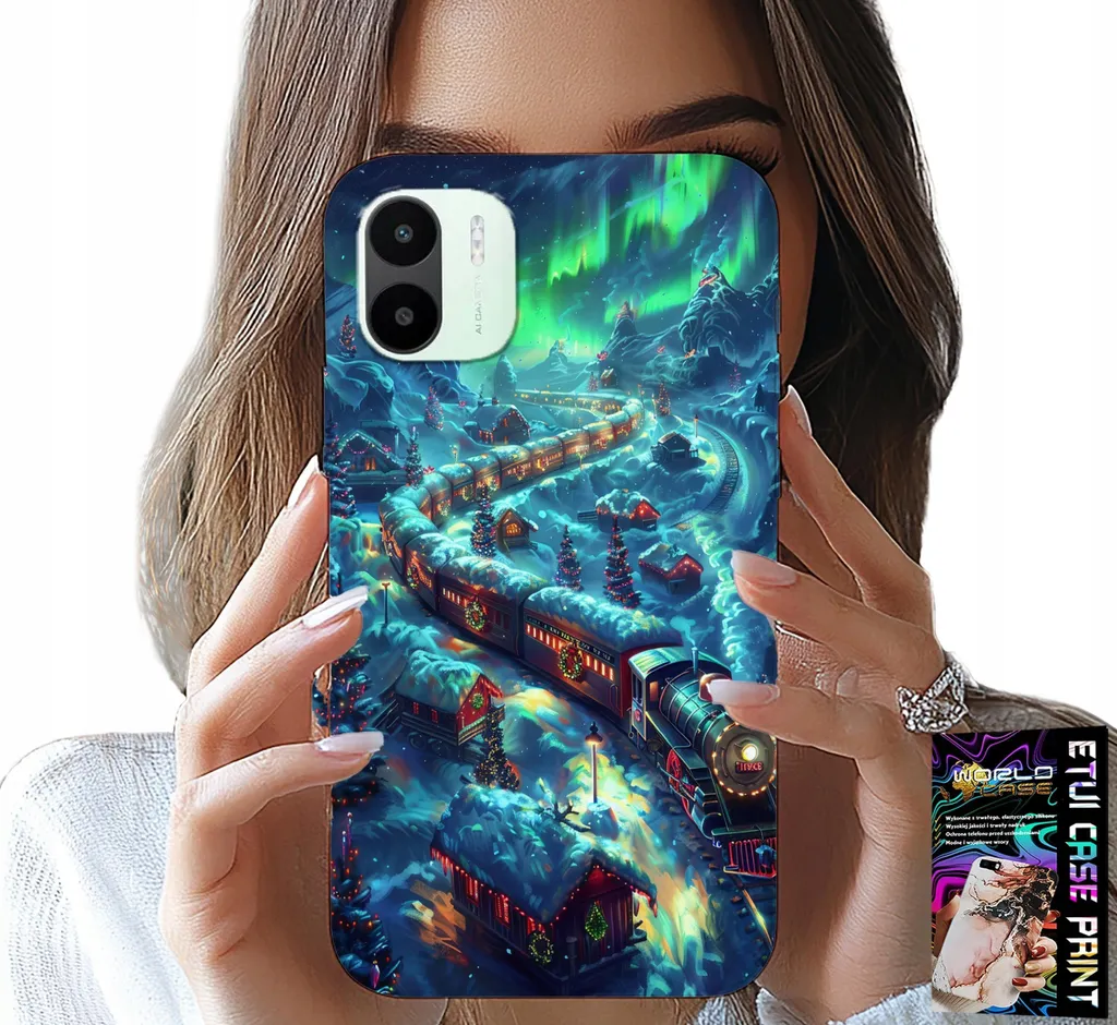 Custodia Xiaomi Redmi A2 Natale Christmas Express con Foil - Shop Online
