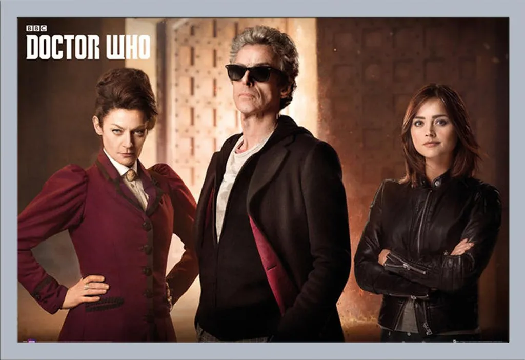 Doctor Who Poster Maxi + Cornice Argento Shinsuke MDF e Acrilico