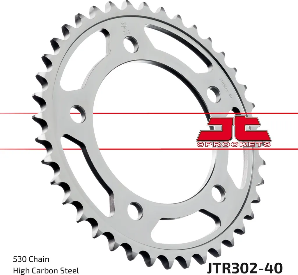 Pignon de chaîne 530 pour kit chaîne moto - 40 dents 112mm / 138mm