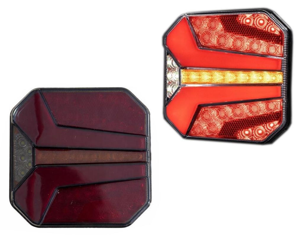 LED-Schlussleuchte mit 4 Funktionen für Anhänger / LKW – Positionslicht, Bremslicht, dynamischer Blinker, Rücklicht, 24V