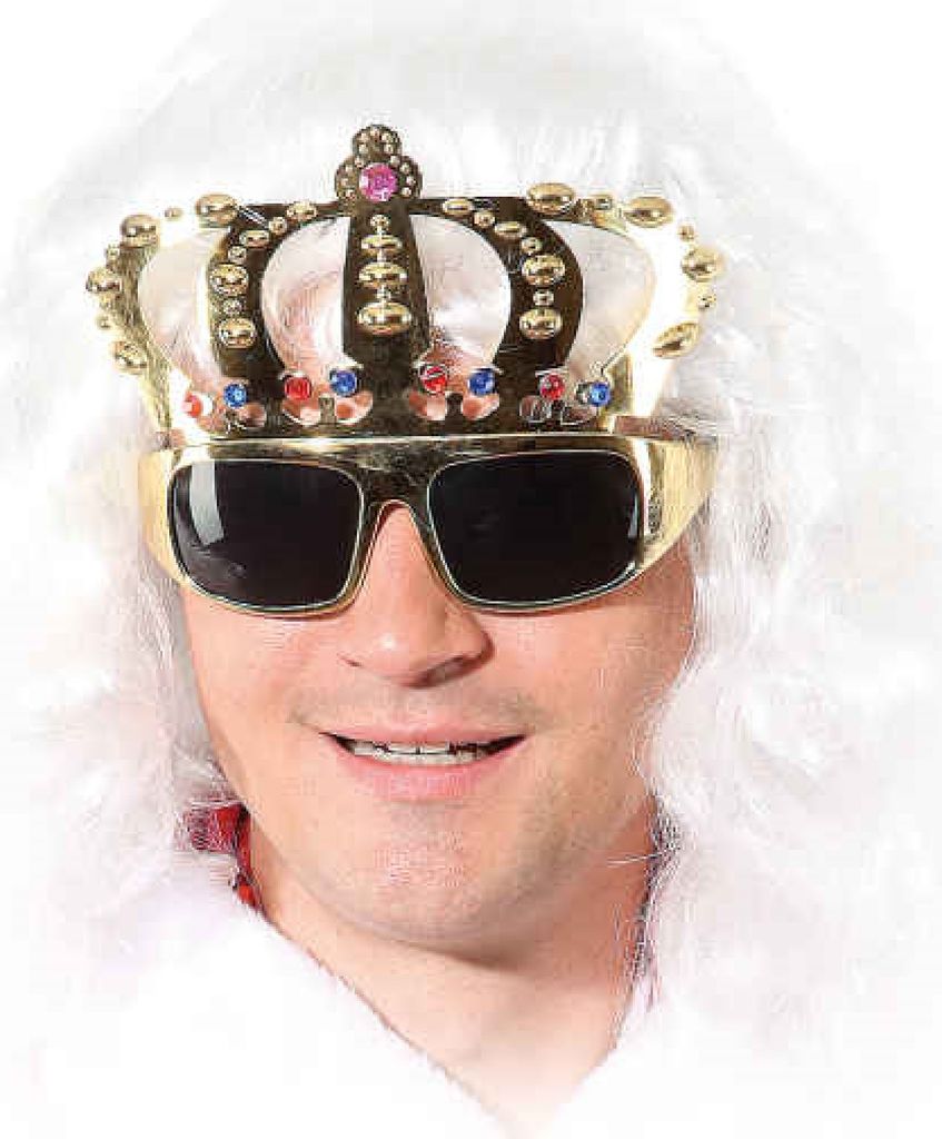 O47666-25-A goldfarbende Kronenbrille Funbrille Spaßbrille Produktbild 
