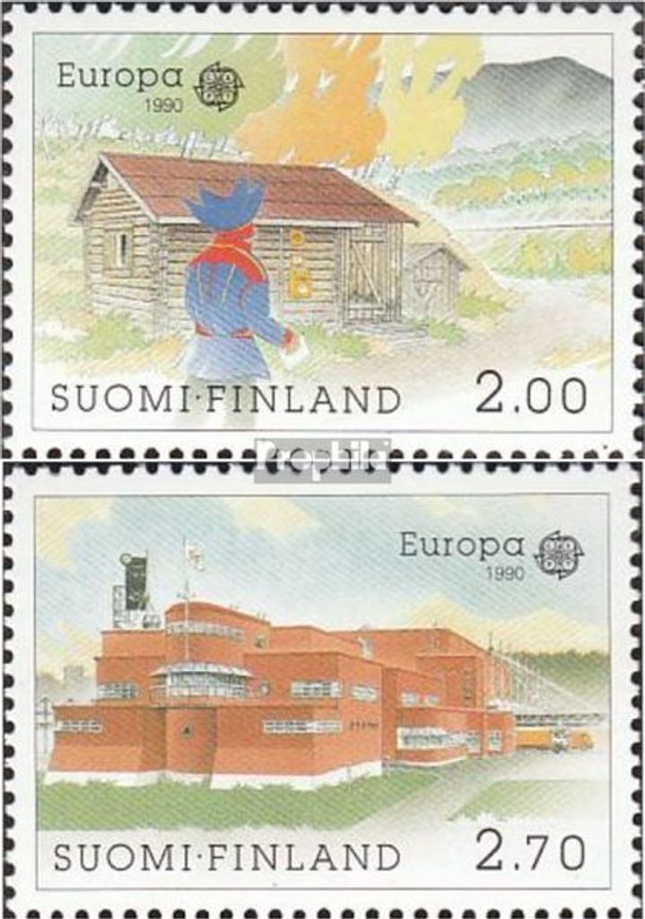 Briefmarken Finnland 1990 Mi 1108-1109 (kompl.Ausg.) gestempelt Postalische Einrichtungen