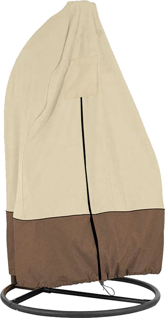 Hängesessel Abdeckung Gartenmöbel Schwingsessel Hängestuhl Wasserdicht Anti-Staub Schutzhülle mit Reißverschluss, 190x115cm
