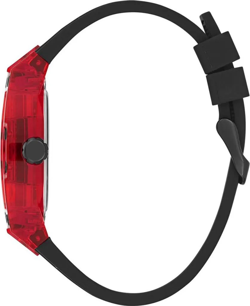 Guess Phoenix Montre Homme Squelette au Cadran Noir et Finition Argentée - 2