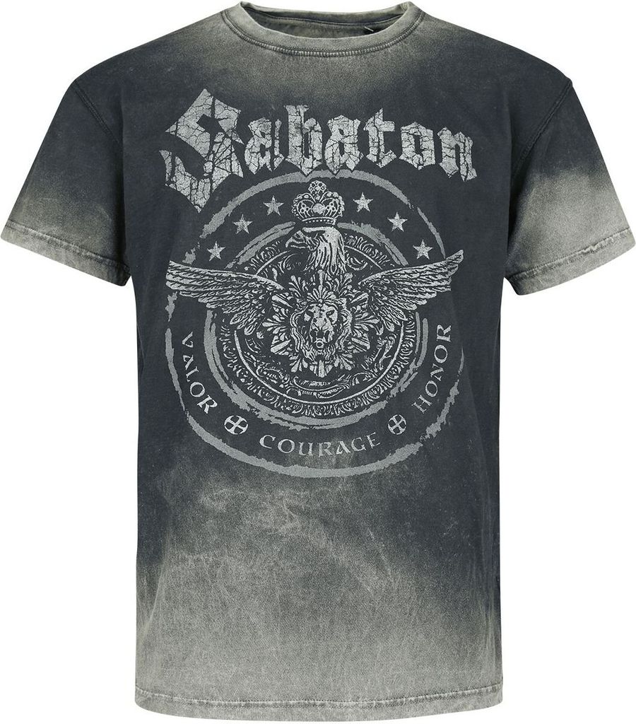 Sabaton T-Shirt Uni Valor Courage Honor charcoal M