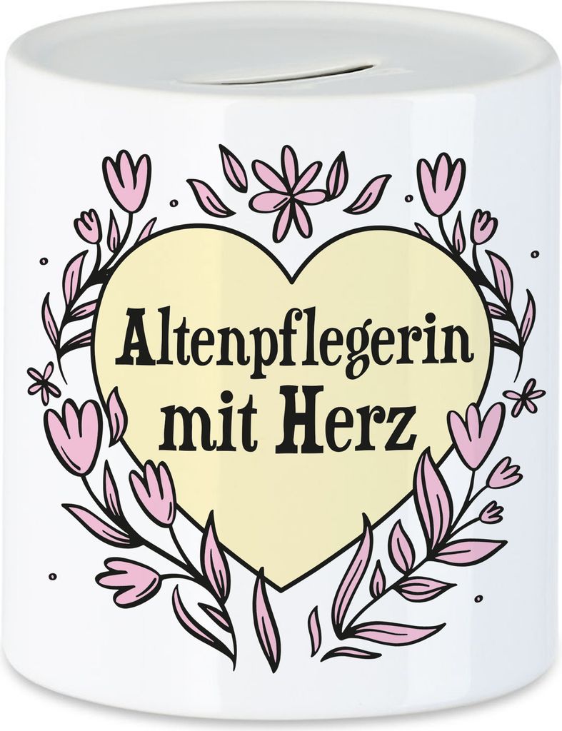 Altenpflegerin mit Herz Spardose Geschenkidee Zum Danke Sagen Beste Altenpflegerin