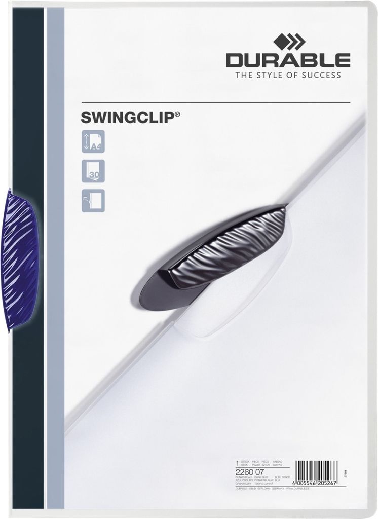 Durable Swingclip - Dunkelblau - Polypropylen (PP) - 30 Obrázok produktu 