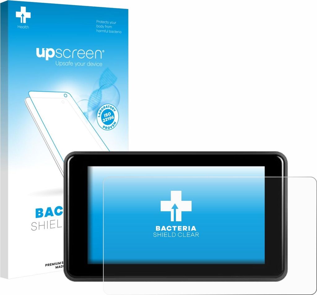 upscreen Schutzfolie für Vechtel Motorrad Carplay 5" Displayschutz Displayschutzfolie Folie Klar antibakteriell
