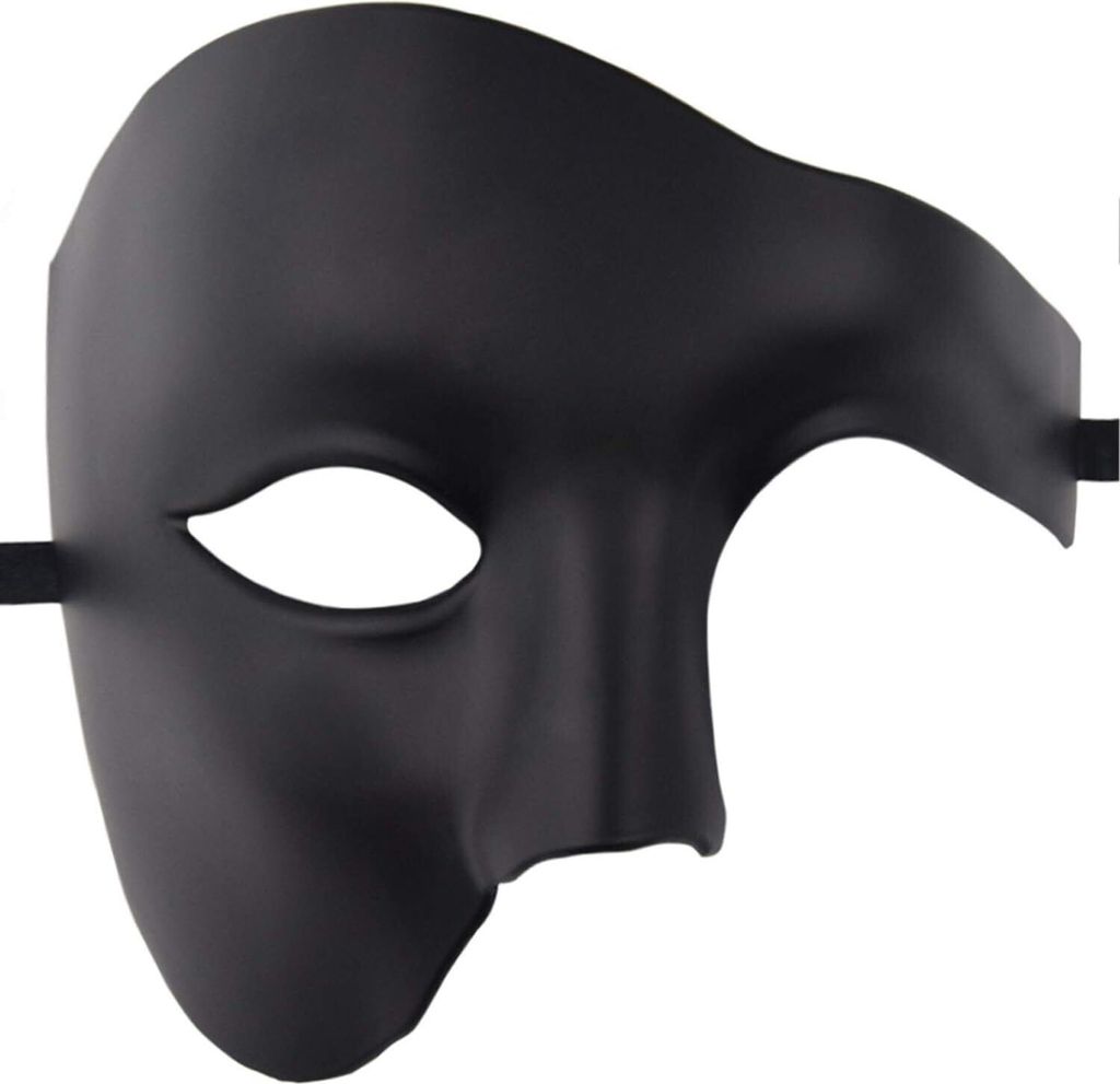 Herrenmaske Maskerade Maske Phantom der Oper Halbmaske