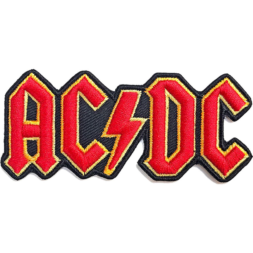 AC/DC Cut Out 3D Logo Aufbügler Produktbild 