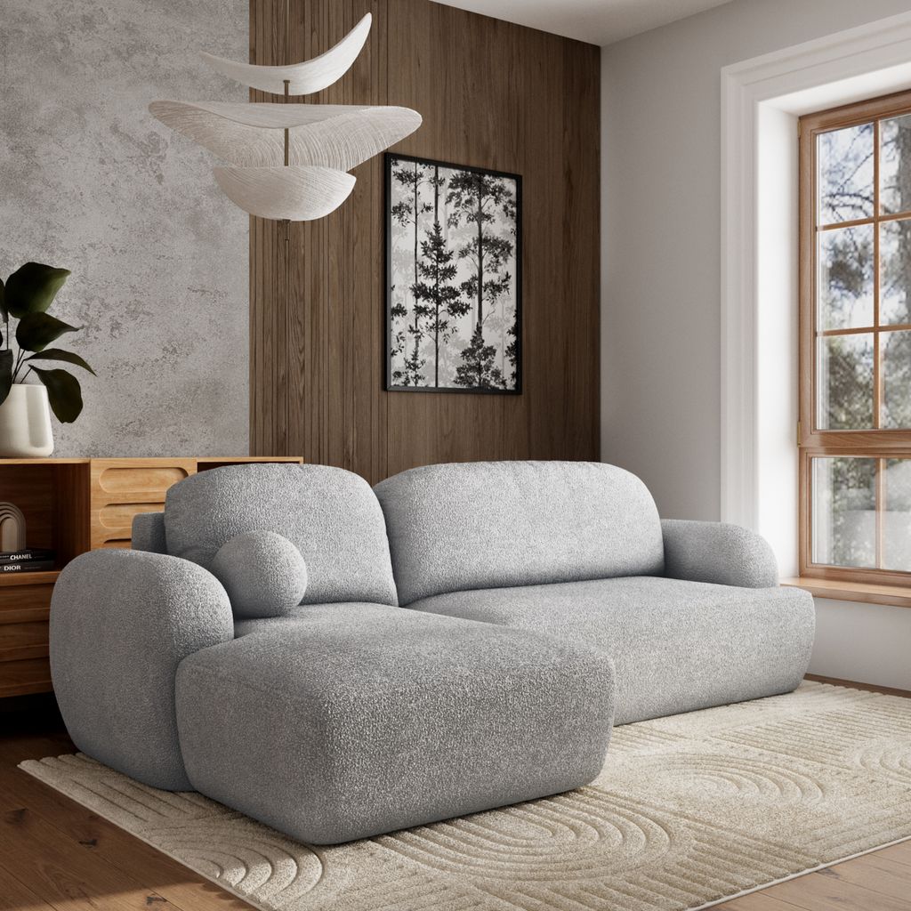 Masseno Ecksofa MODENZA N L-S mit Schlaffunktion L-Form, Produktbild 