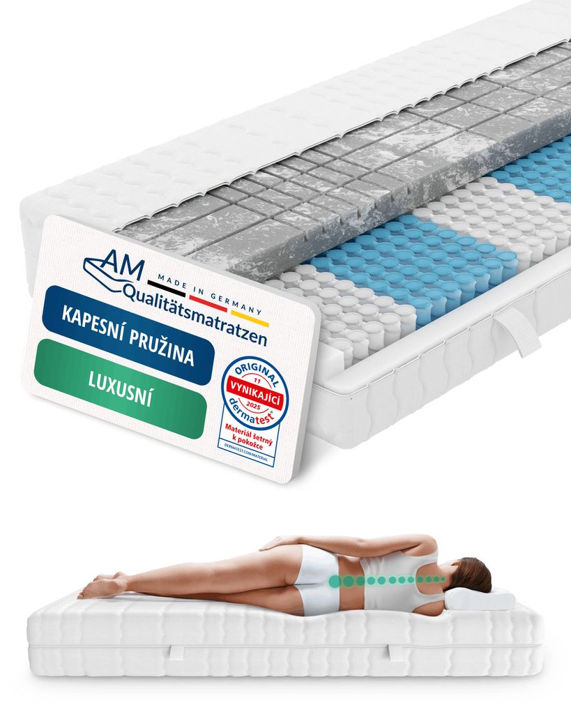 AM Qualitätsmatratzen | 3D Deluxe matrace s taštickovým Obrázek produktu 