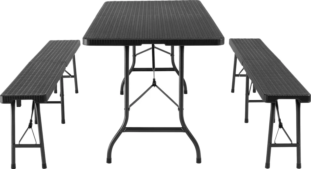 Table de camping pliable Vani tectake® légère et compacte facile à porter - 13