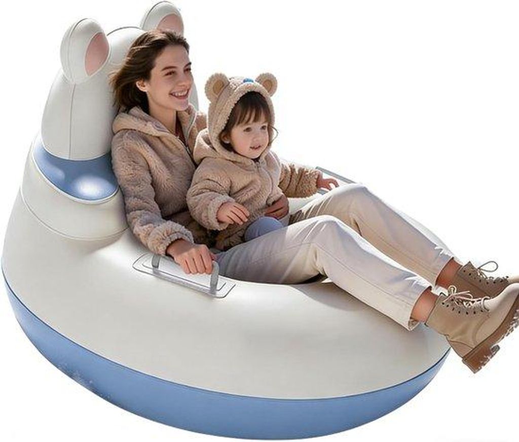Kinderschneeschlittensatz - 34 Zoll, für Kinder und Erwachsene geeignet, robustes und langlebiges Schneispielzeug, für Kleinkinder, Winteraktivit...