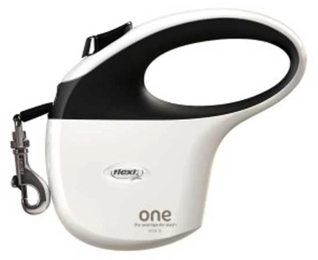 Flexi One S 5 m 15 kg Guinzaglio bianco  Bianco Taglia Immagine del prodotto 