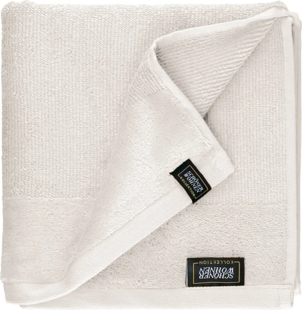 Collezione SCHÖNER WOHNEN Asciugamano SENSE-4 Bianco 50x100 Design