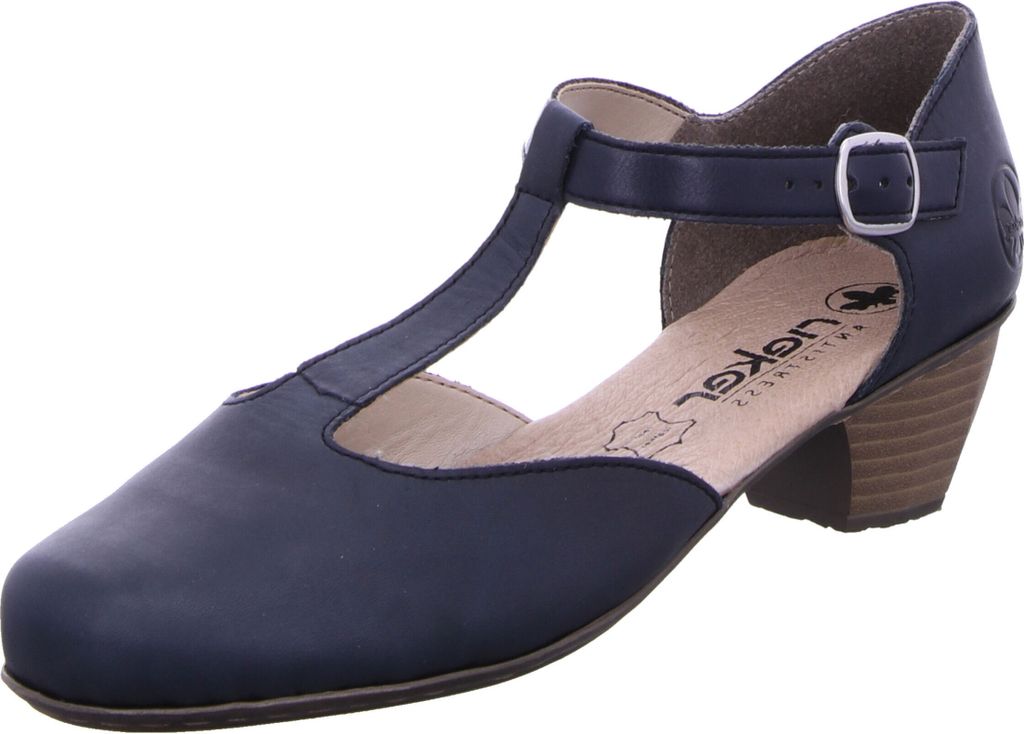 Rieker T-Steg Pumps Damen 31373535303637 Blau 36 EU Produktbild 