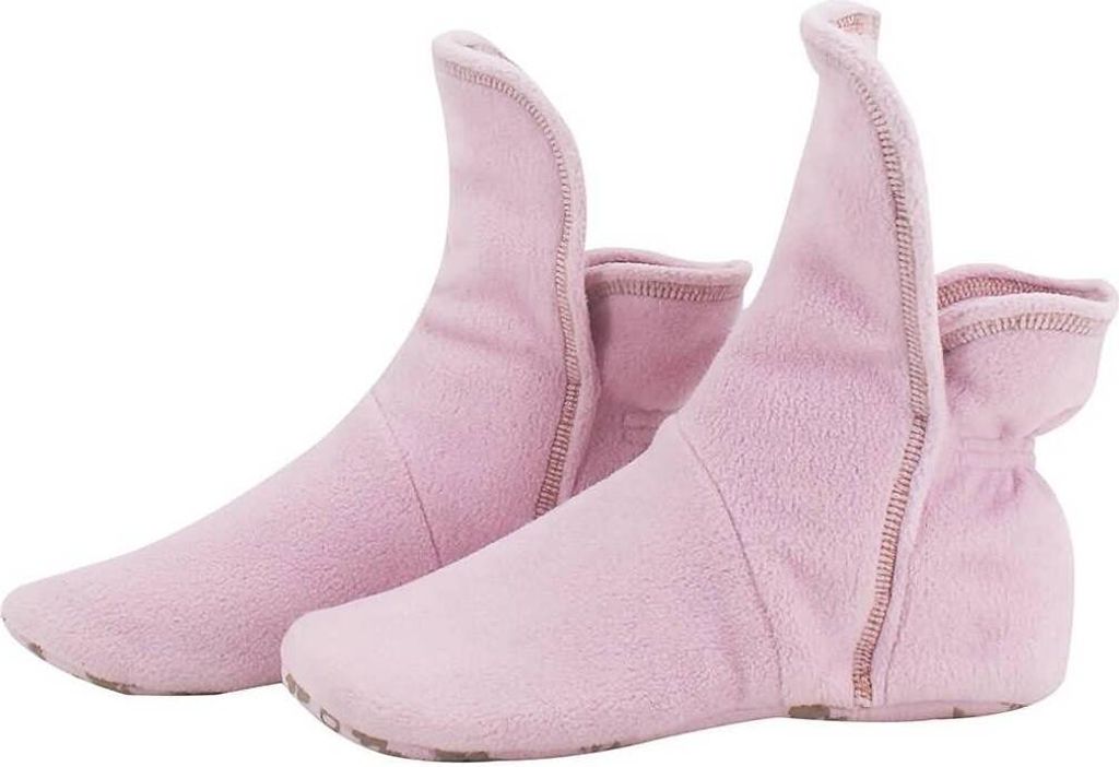 Raikou Hausschuhe für Damen, Herren aus Micro Fleece mit ABS und Rutschfester Sohle, Super Flauschige Hüttenschuche Rosa 34/37