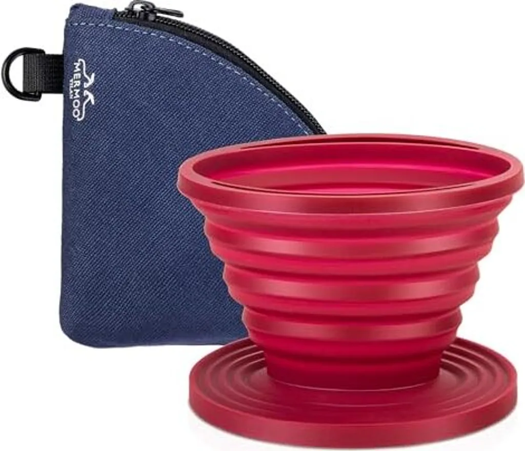 Dripper Caffè Silicone Pieghevole Mermoo Yilan: Portatile e Compatto