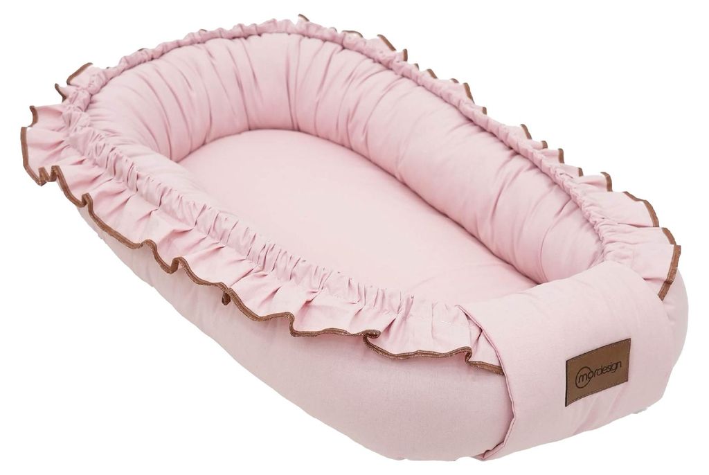 Mordesign Morremix Rüschen-Babynest in Puderrosa, klein Produktbild 