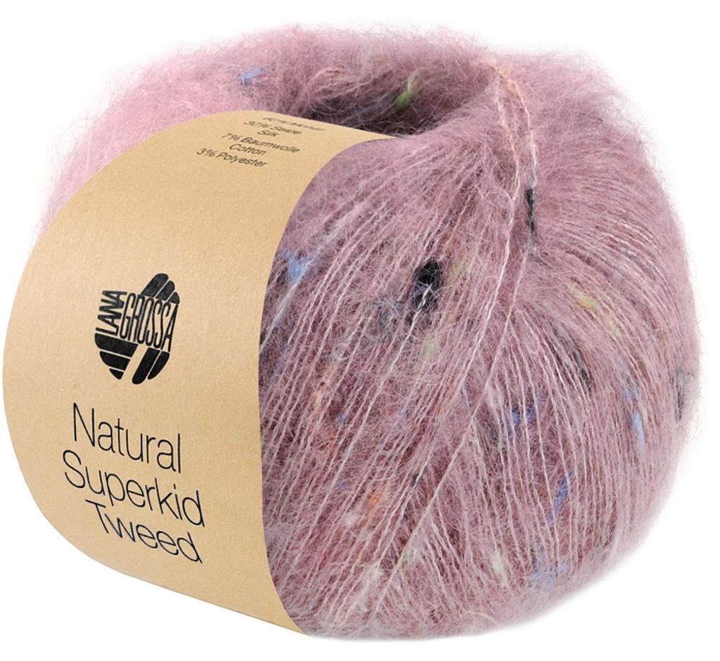 Lana Grossa - Natural Superkid Tweed 0621 rosa Produktbild 