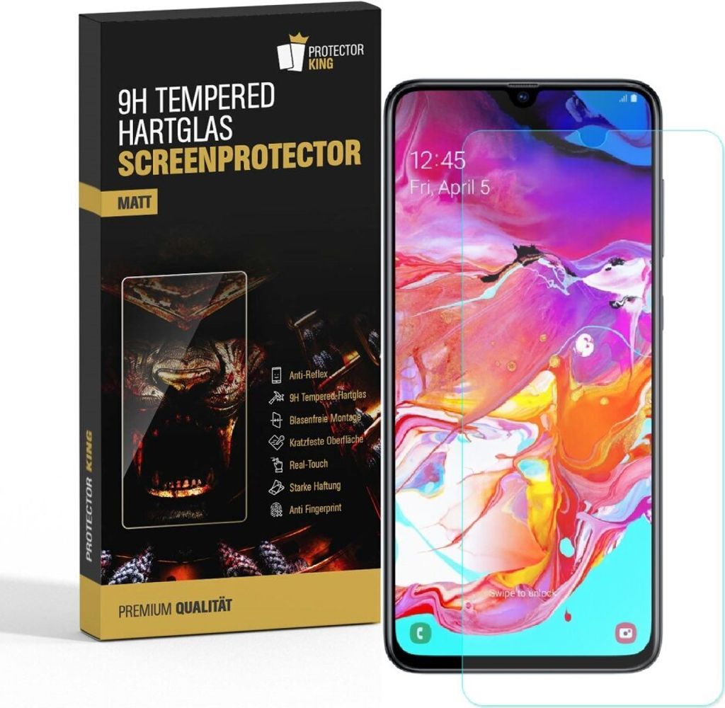 4x 9H Hartglas für Samsung Galaxy A20 Panzerfolie Displayschutz Schutzglas MATT Schutzfolie Panzerglas
