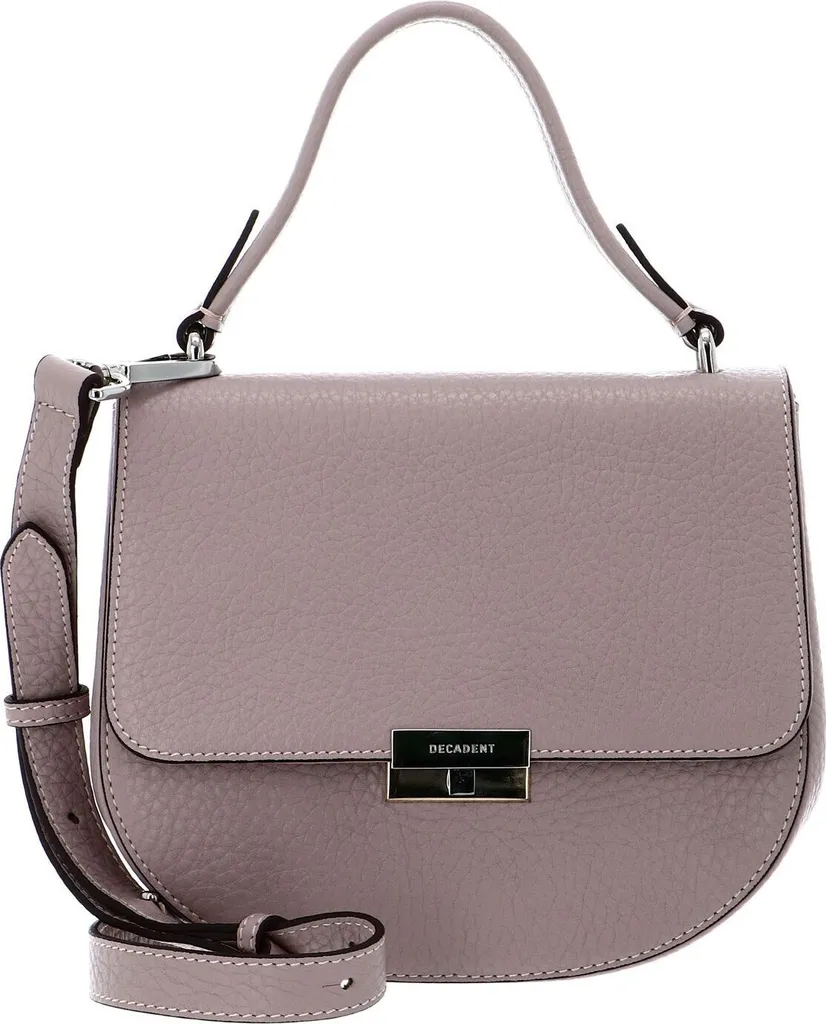 Borsa Artigianale DECADENT June Small Pelle Rosa Rosa Top Handle
