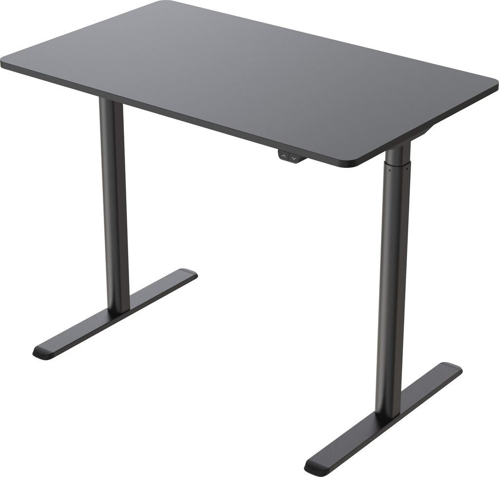 Lykke Elektrisch Höhenverstellbarer Schreibtisch Nordic 120x60cm, Schwarz