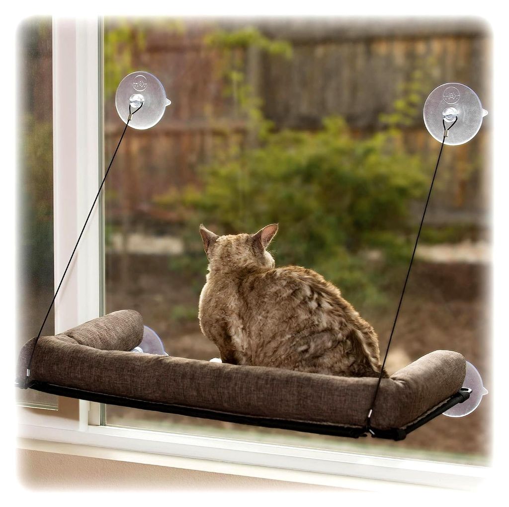EZ Kitty Sill Deluxe mit Polster, Fenster-Katzenbett