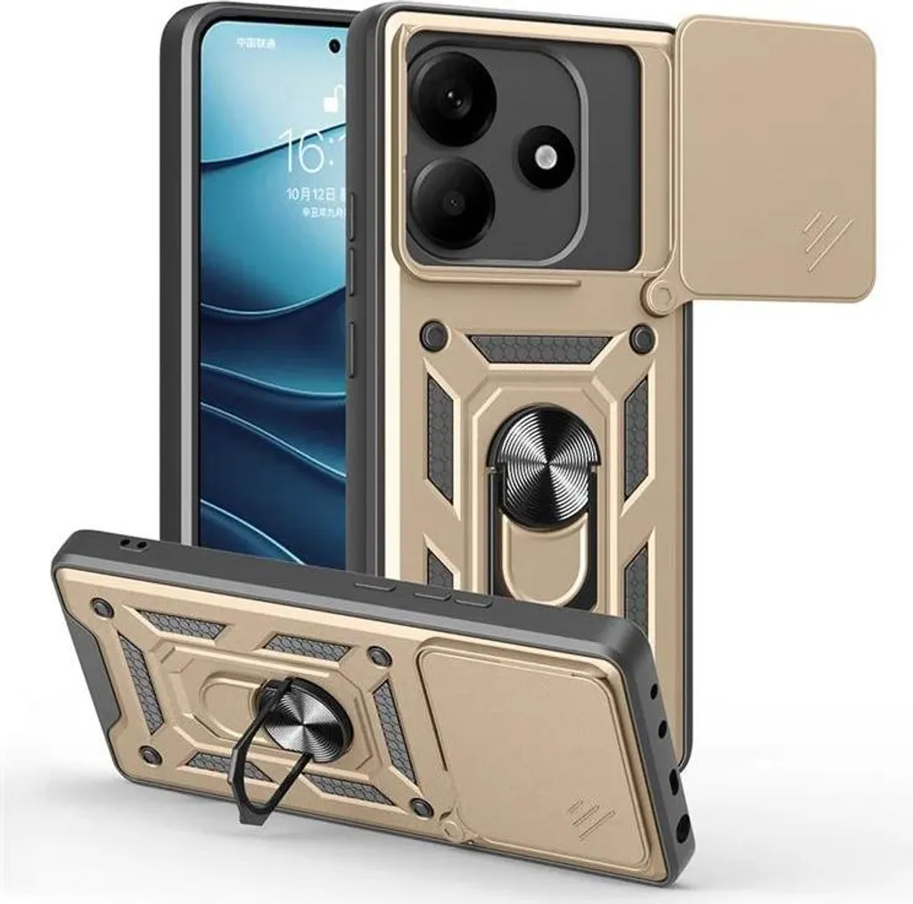 Cover Phonesta CamShield Oro per Xiaomi Redmi Note 14 5G | CamSlider