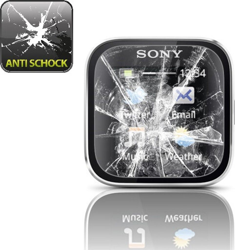 2x Sony Smartwatch PANZERFOLIE DISPLAYSCHUTZFOLIE DISPLAYFOLIE FOLIE HD KLAR