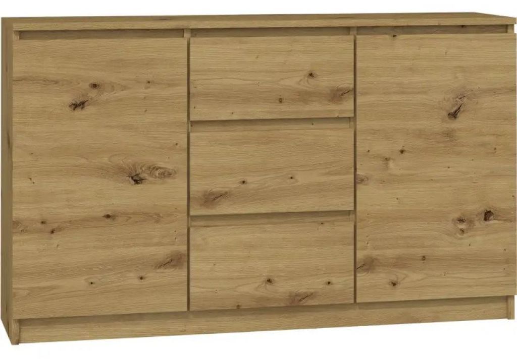 Topeshop 2D3S ARTISAN, Eiche, 3 Schublade(n), Partikelbord, Produktbild 