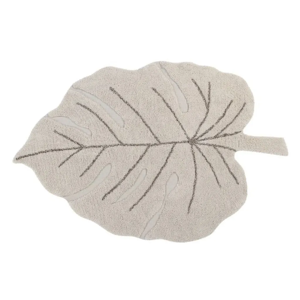 Tapis Monstera Natural 120x180 cm Anti-Glisse et Facile à Nettoyer