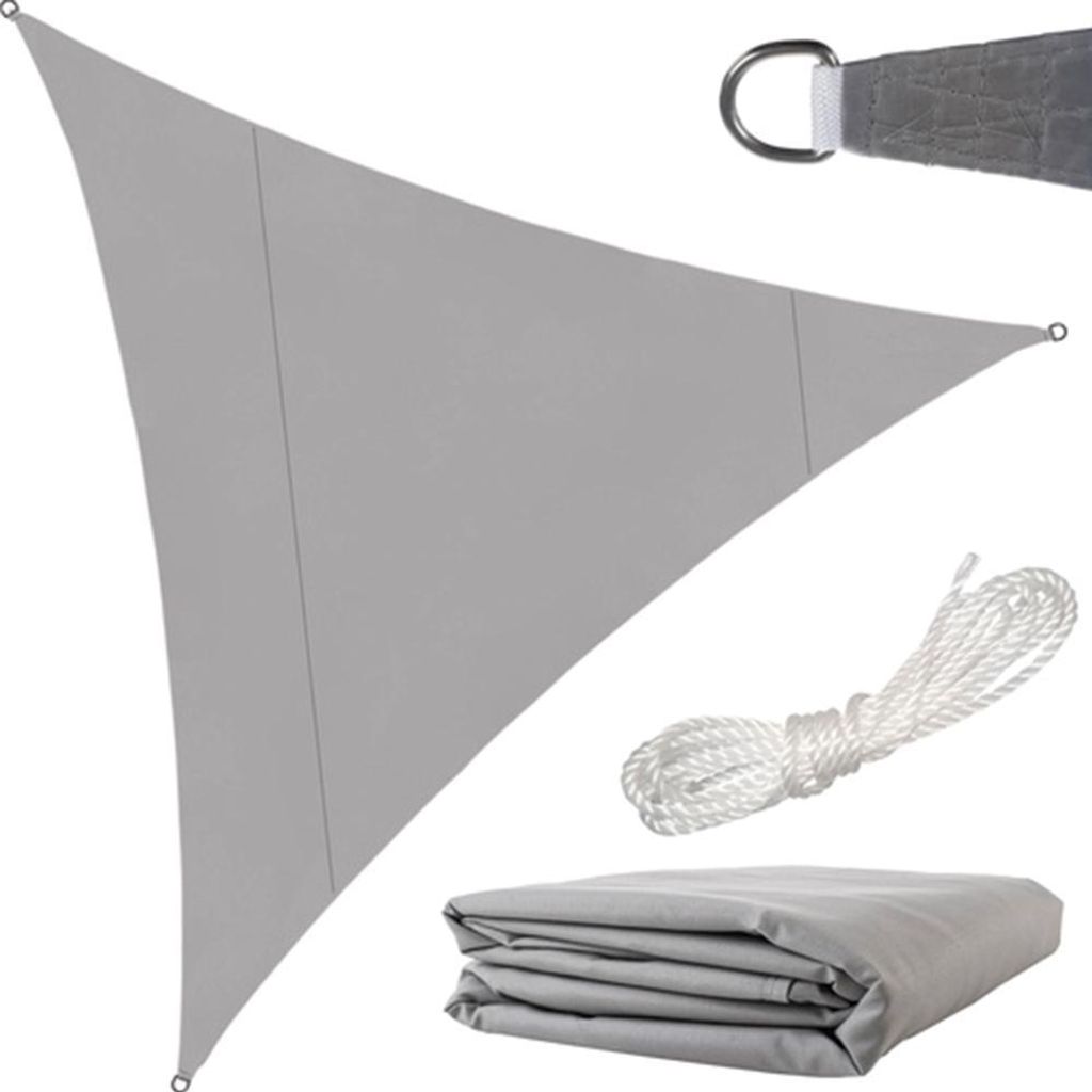 GARDLOV 23141 Sonnensegel 4x4x4 m grau Produktbild 