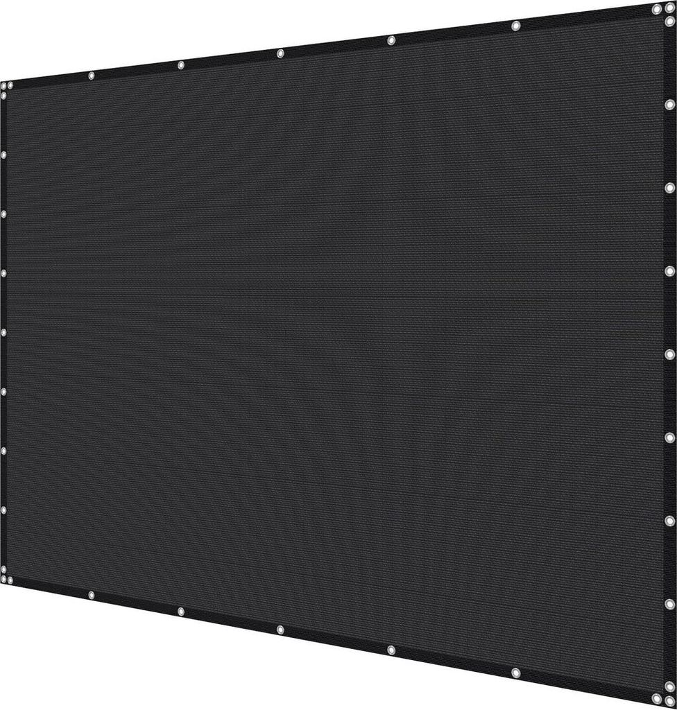 90% Sun Shade Cloth Privacy Screen 8 x 12 ft for Patio Garden (Black)