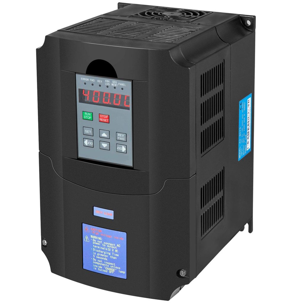 VEVOR 4,0 kW 380 V VFD Frequenzumrichter mit variabler Frequenz zur Drehzahlregelung von Spindelmotoren (4,0 kW 380 V)