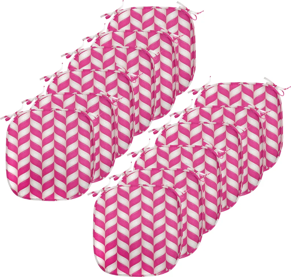 ABAKUHAUS Cuscini Decorativi Astratti per Sedie - 12 Pack Magenta