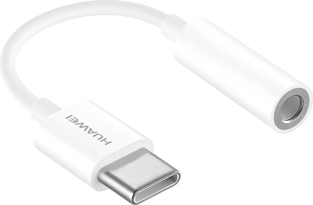 Huawei CM20: Elegante Adattatore USB-C a Jack 3.5mm Bianco Originale